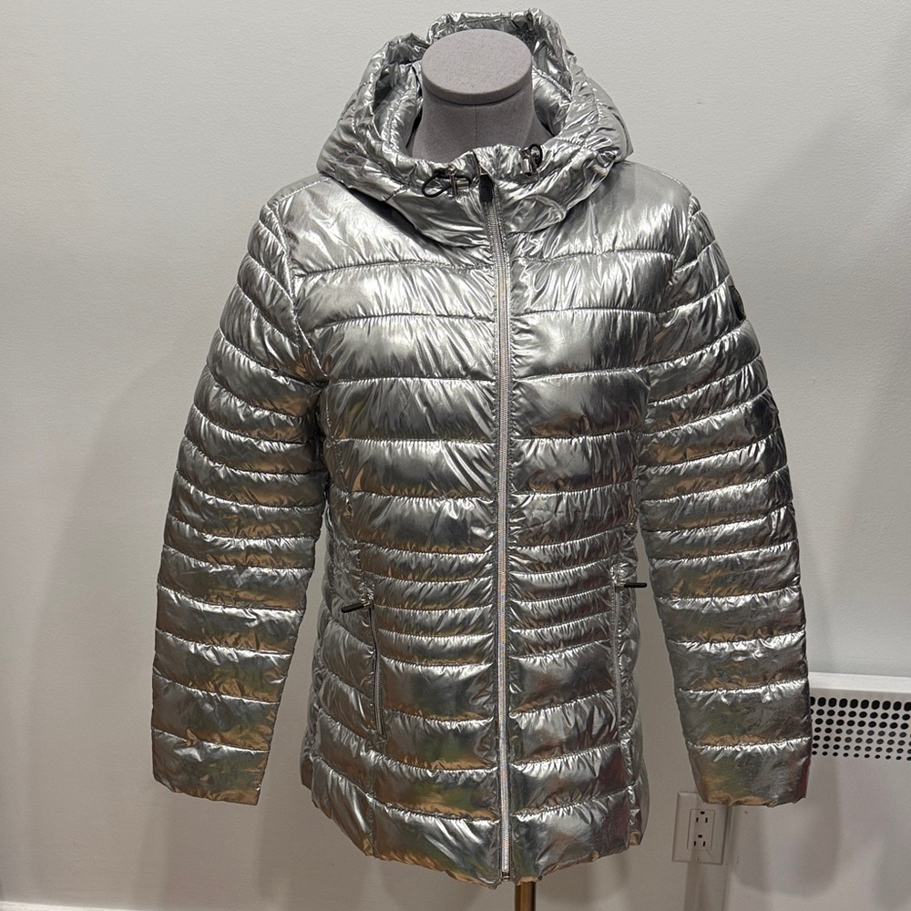 Silver Women's Puffer Jacket